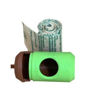 Leash Dispenser - With BioDegradable Dog Poop Bag Refill Rolls - 15 Ct